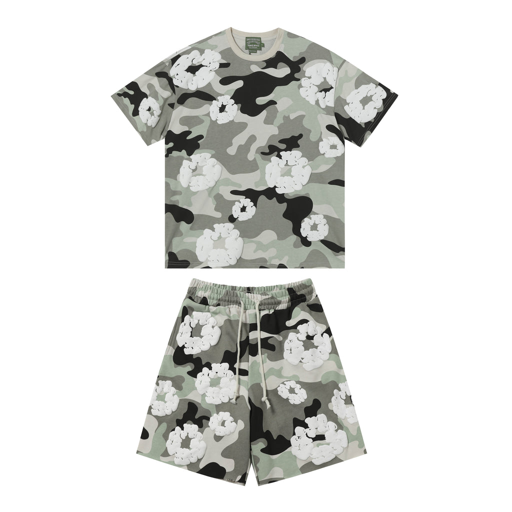 Denim Tears Short Set - Camo Grey